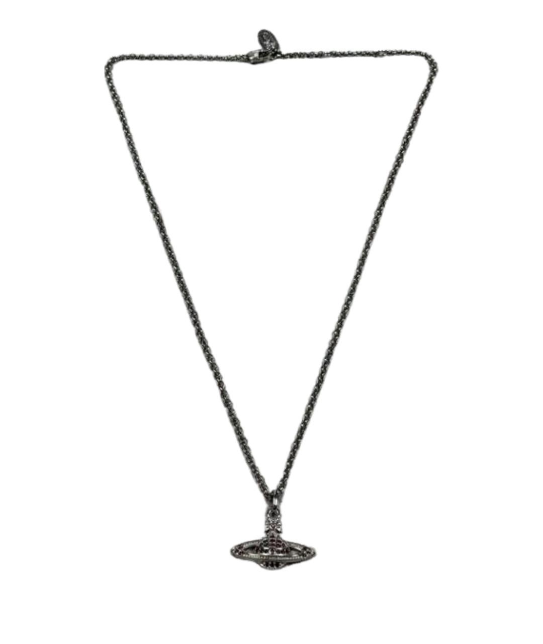 VIVIENNE WESTWOOD Серебряное металлическое колье, фото 1