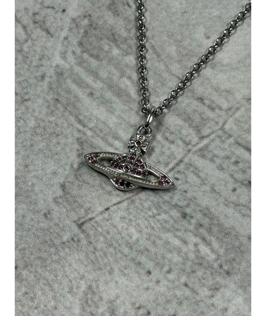 VIVIENNE WESTWOOD Серебряное металлическое колье, фото 4