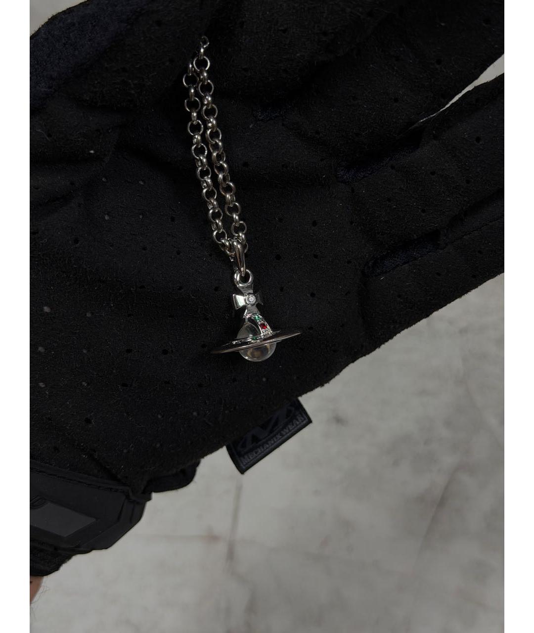 VIVIENNE WESTWOOD Серебряное металлическое колье, фото 6