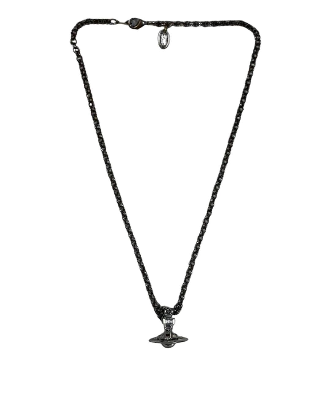 VIVIENNE WESTWOOD Серебряное металлическое колье, фото 1