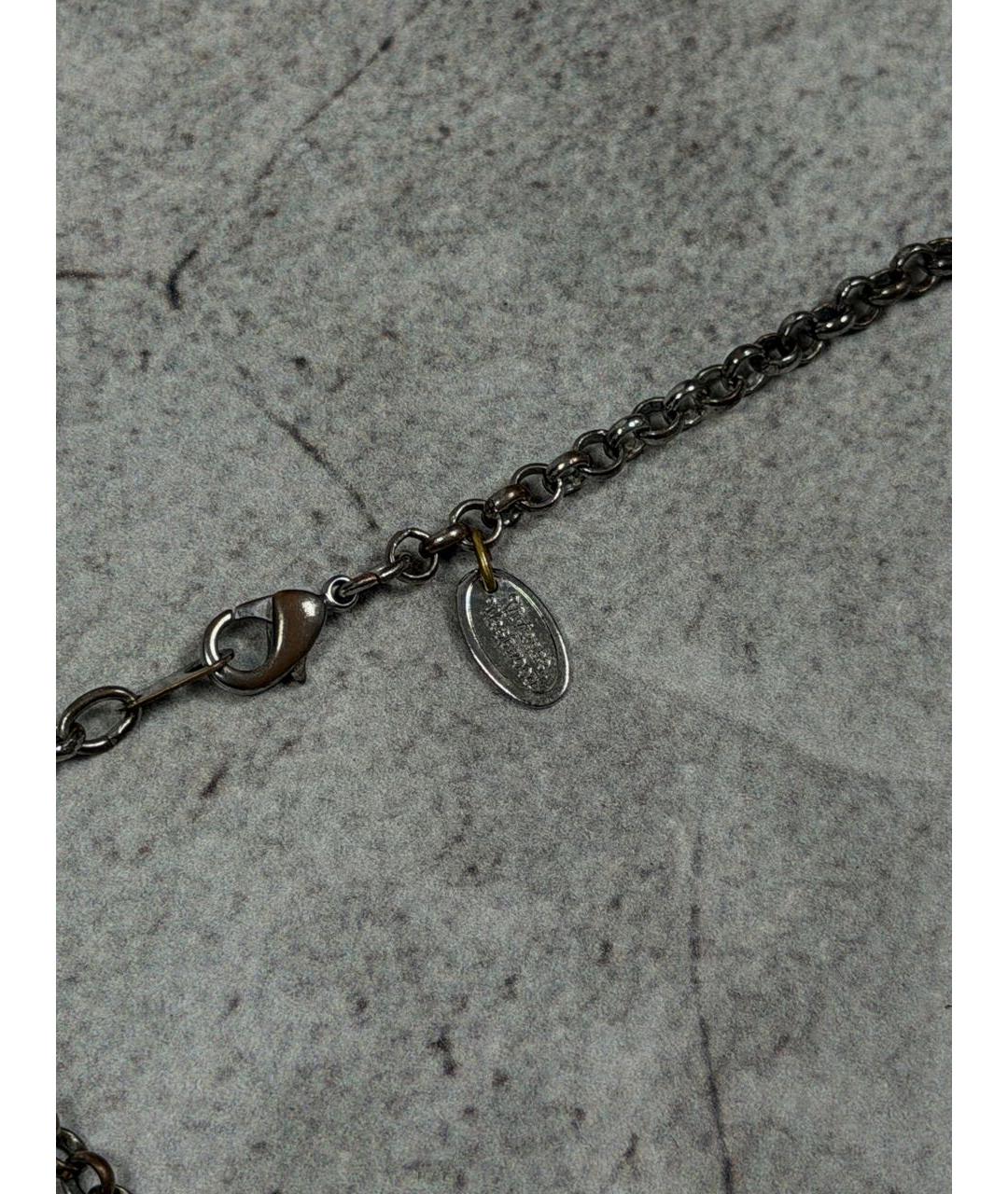 VIVIENNE WESTWOOD Серебряное металлическое колье, фото 4