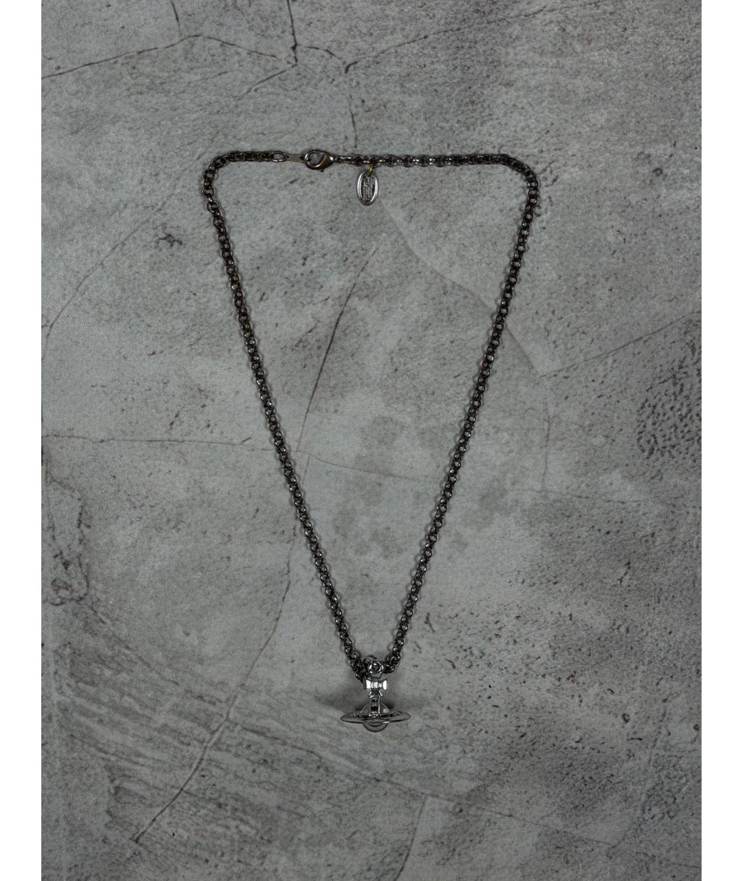 VIVIENNE WESTWOOD Серебряное металлическое колье, фото 9