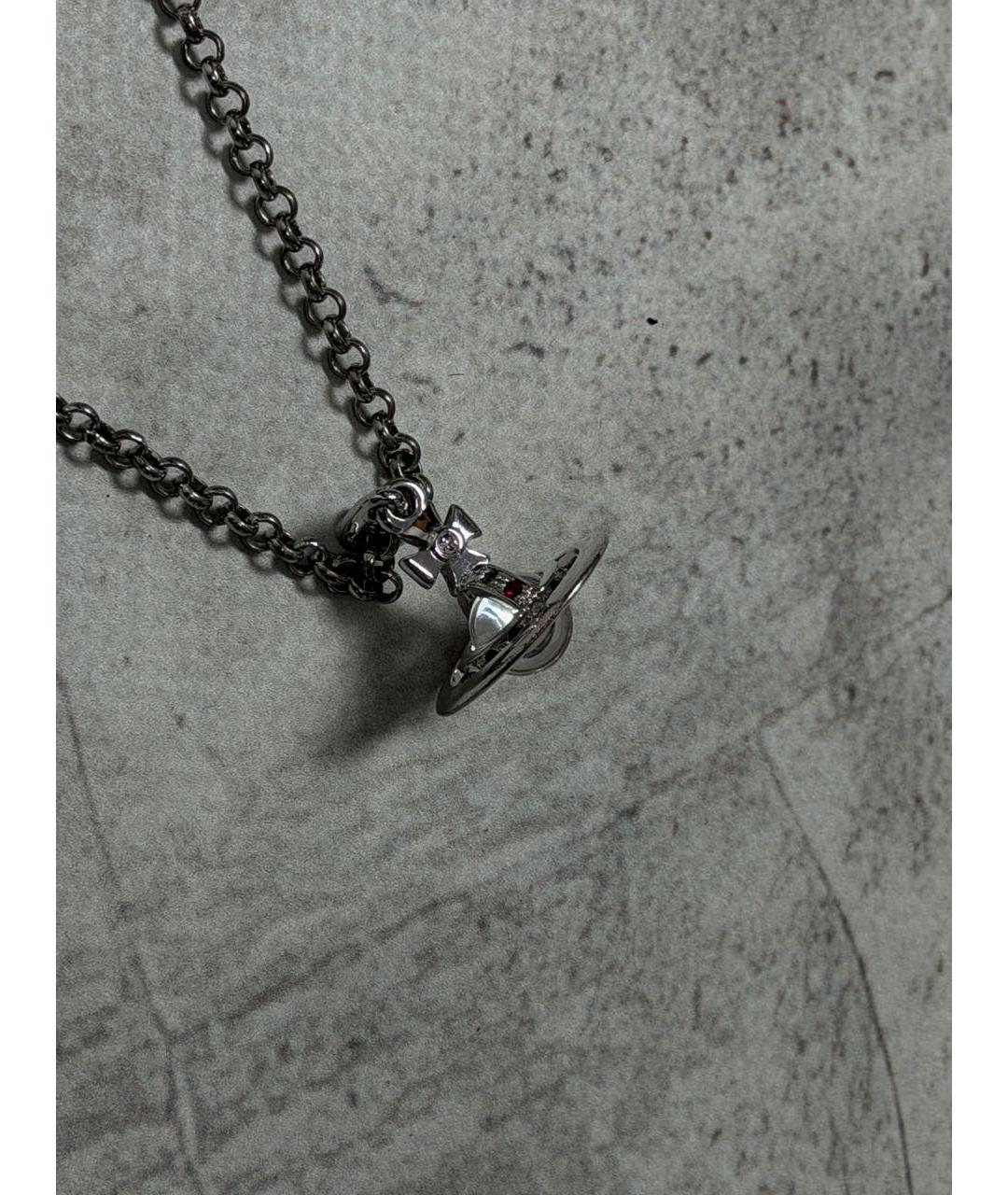 VIVIENNE WESTWOOD Серебряное металлическое колье, фото 3