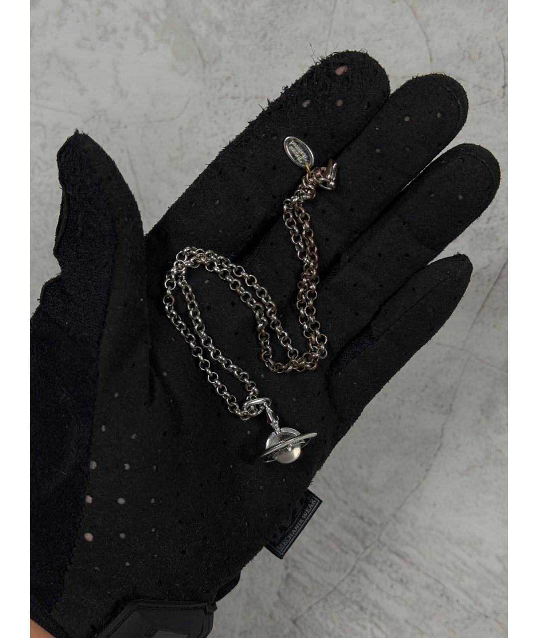 VIVIENNE WESTWOOD Серебряное металлическое колье, фото 8