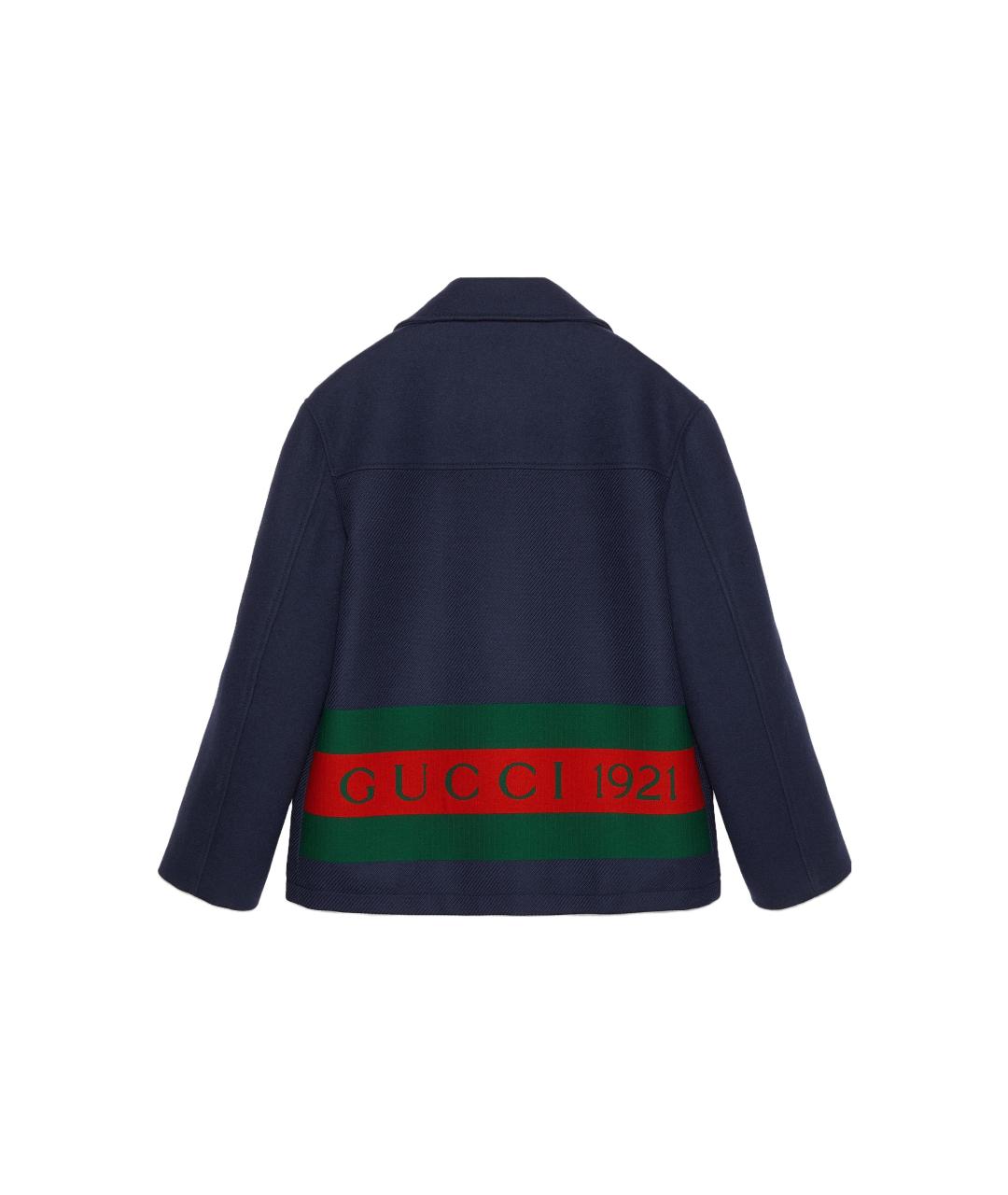 GUCCI Темно-синее пальто, фото 2