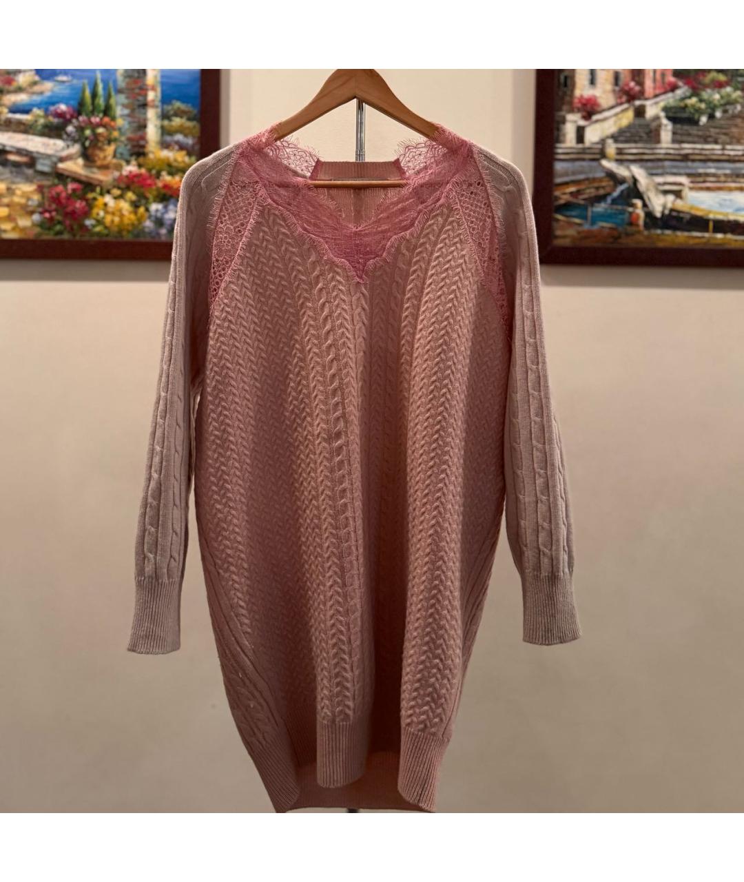STELLA MCCARTNEY Розовое шерстяное платье, фото 4