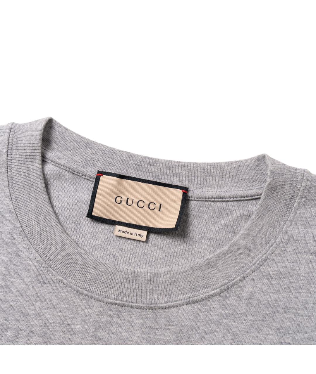 GUCCI Серая футболка, фото 3
