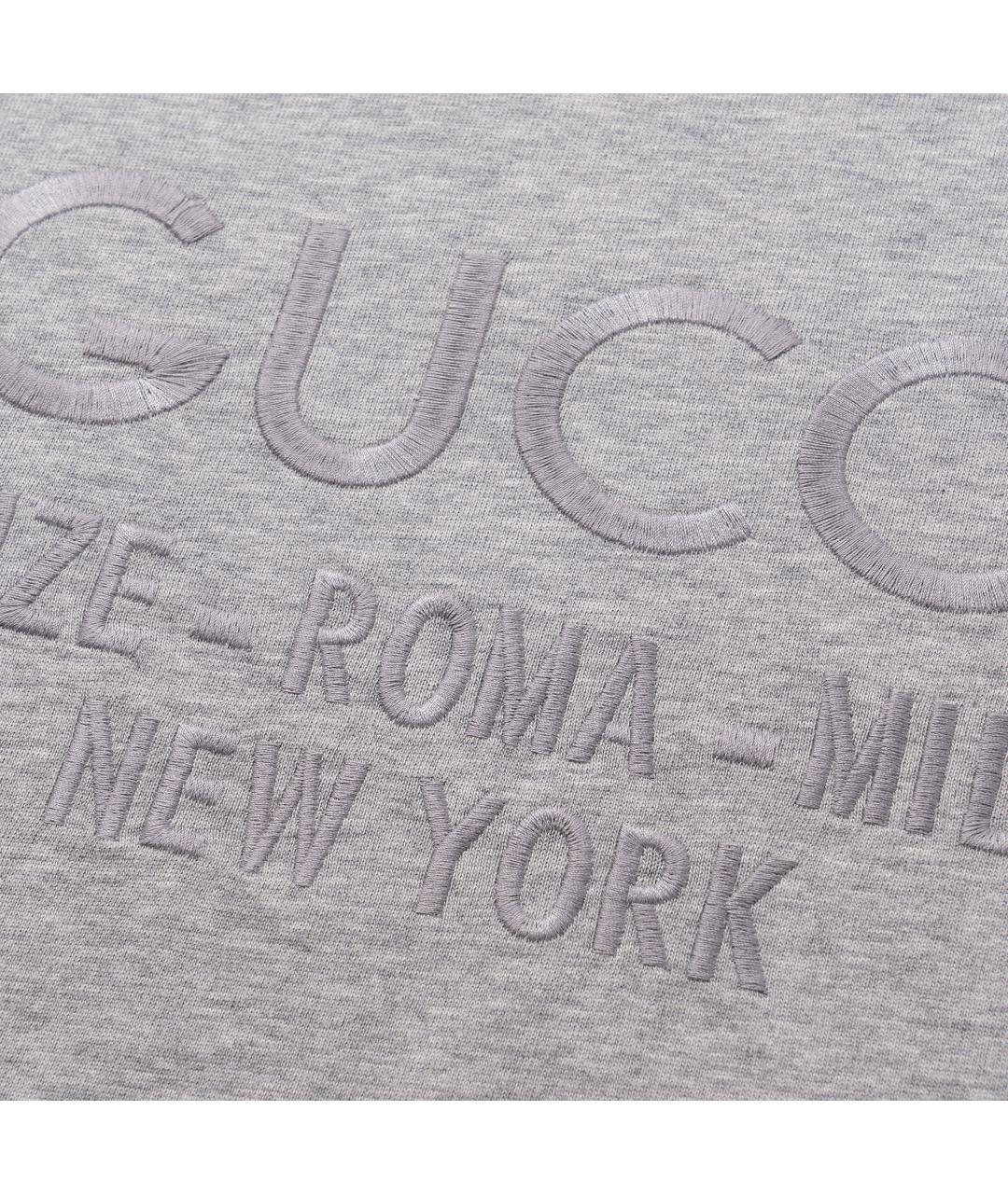 GUCCI Серая футболка, фото 5