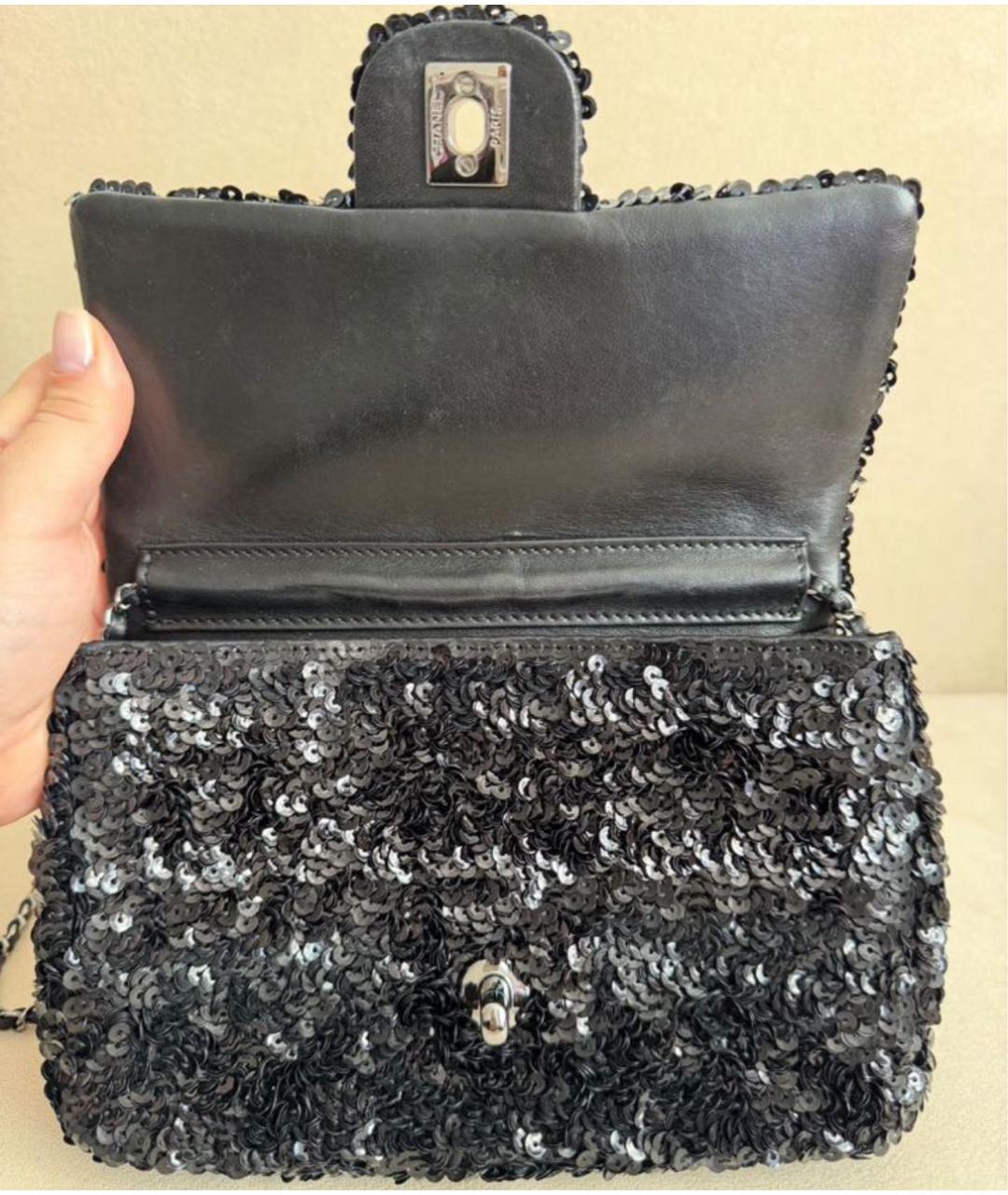 CHANEL Черная сумка через плечо, фото 4