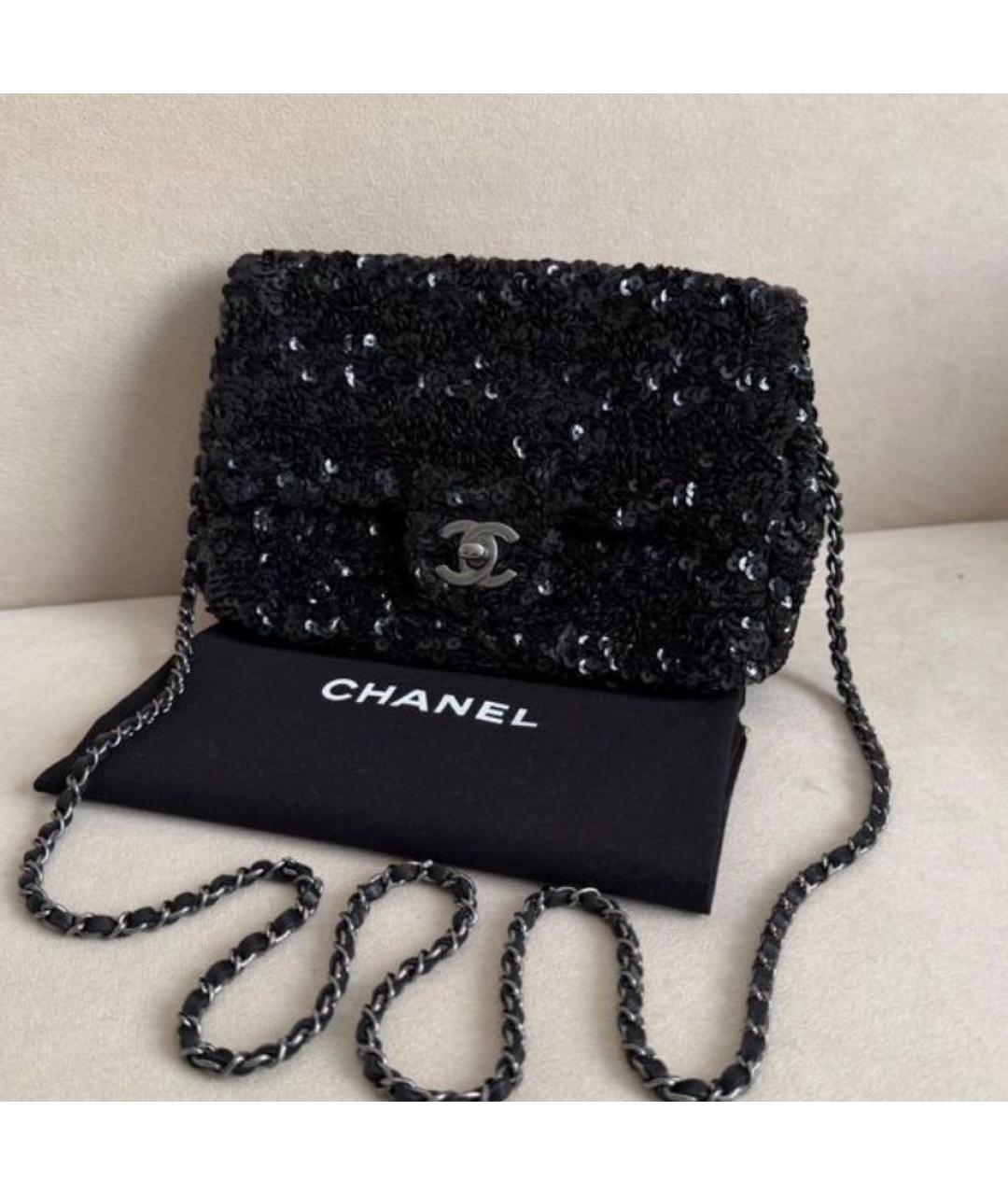 CHANEL Черная сумка через плечо, фото 5