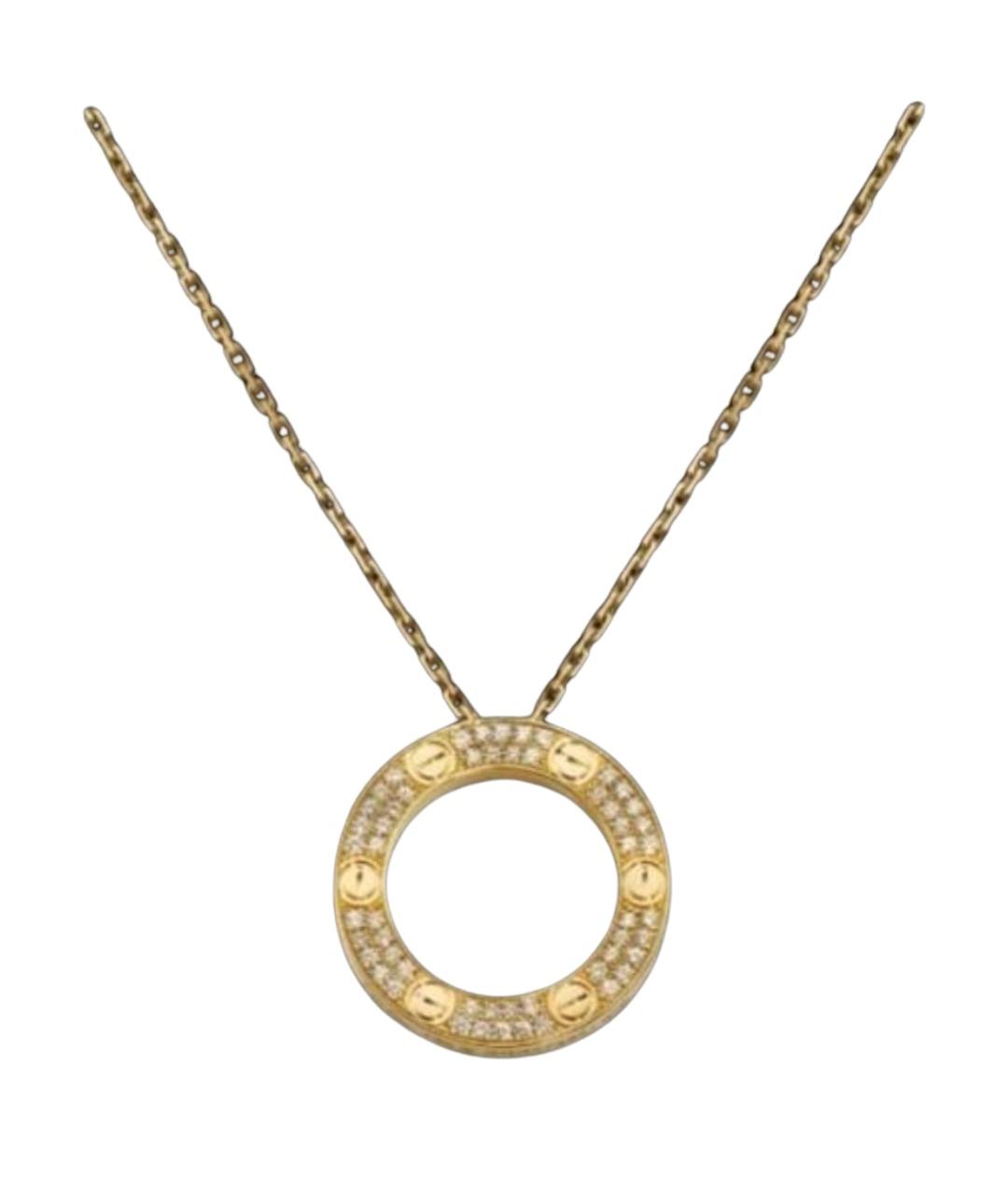 CARTIER Золотое колье из желтого золота, фото 1