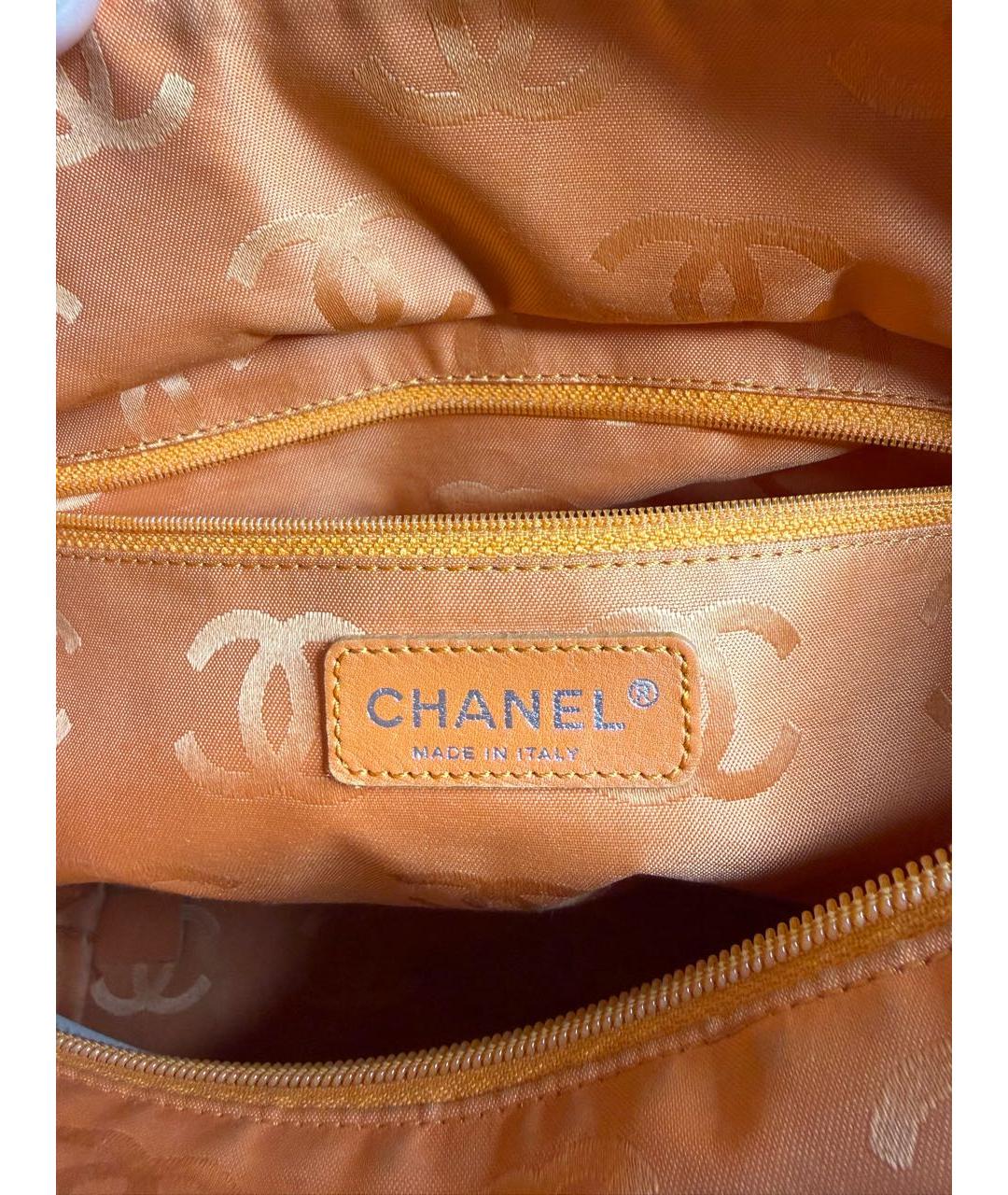 CHANEL Бежевая кожаная сумка тоут, фото 7
