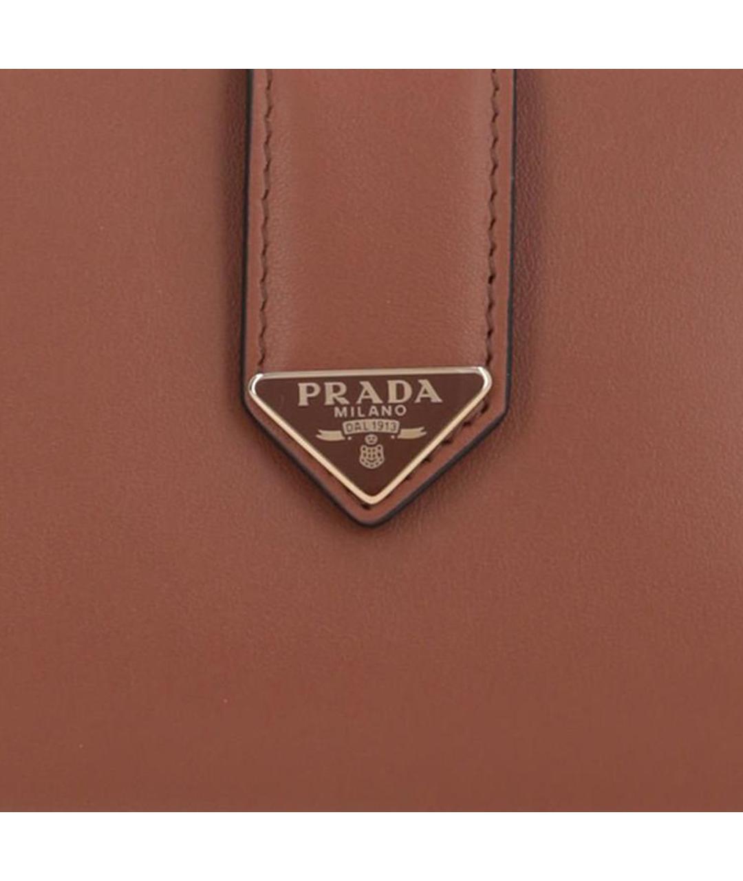 PRADA Коричневый кожаный кошелек, фото 5
