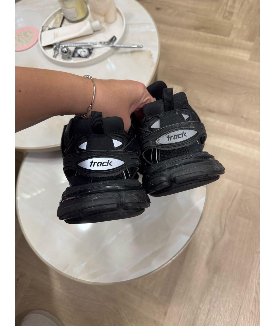 BALENCIAGA Черные резиновые низкие кроссовки / кеды, фото 3