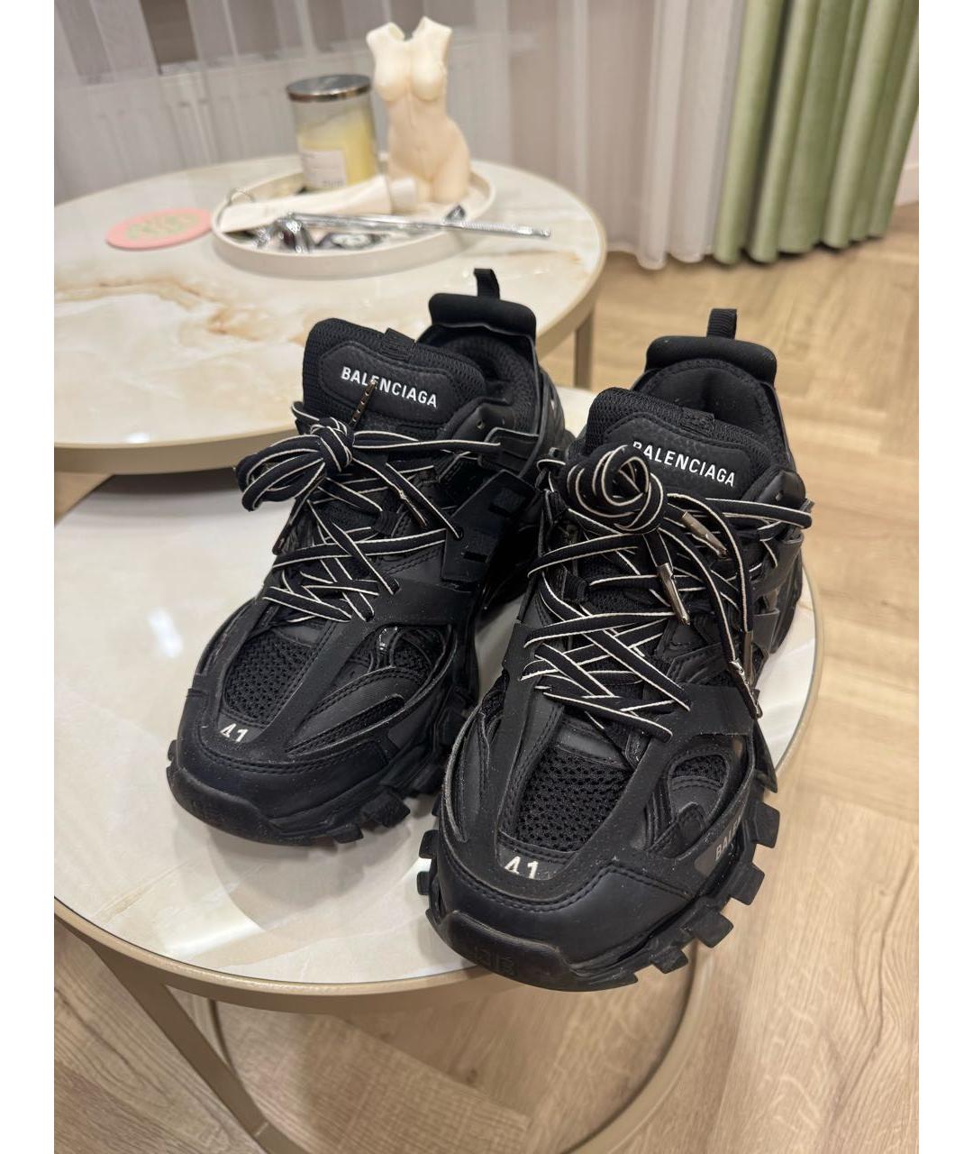 BALENCIAGA Черные резиновые низкие кроссовки / кеды, фото 6