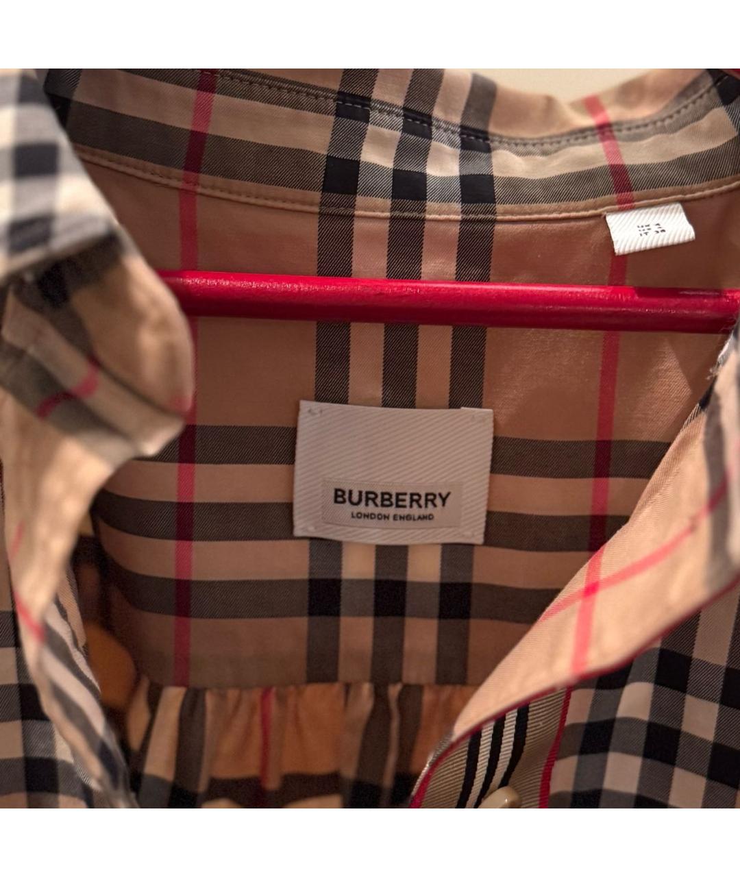 BURBERRY Хлопковое повседневное платье, фото 4