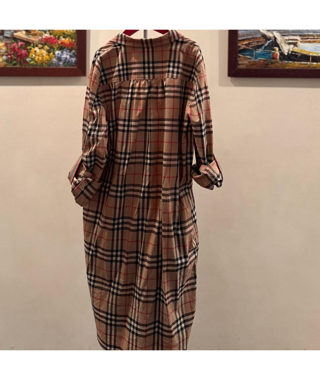 BURBERRY Хлопковое повседневное платье, фото 3