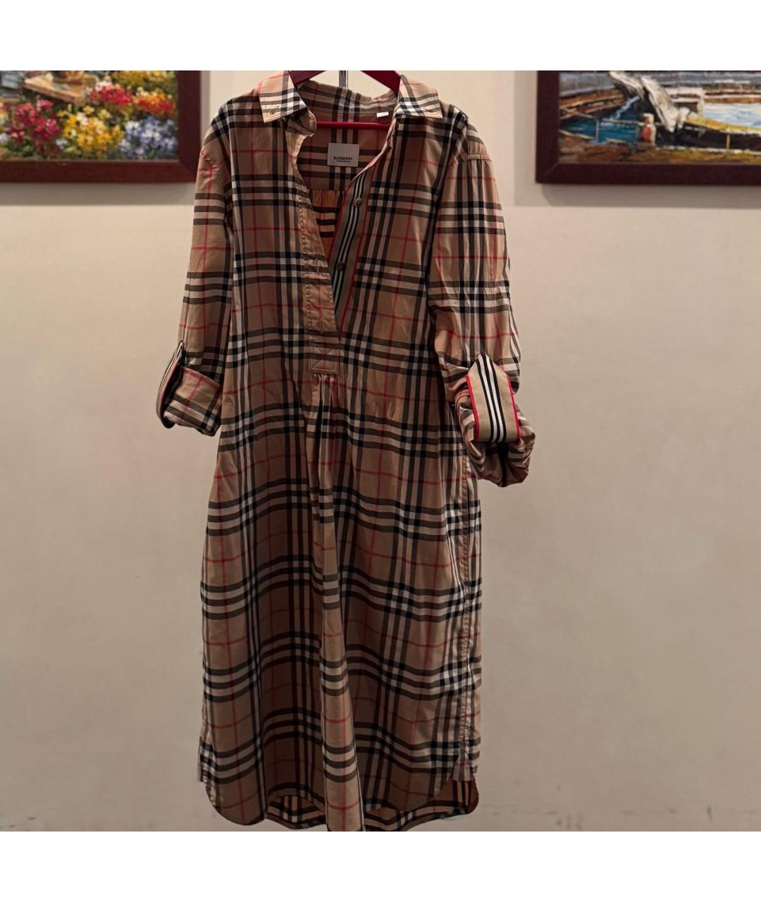 BURBERRY Хлопковое повседневное платье, фото 2