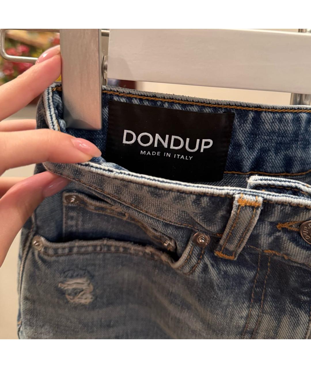 DONDUP Голубая деним юбка мини, фото 2