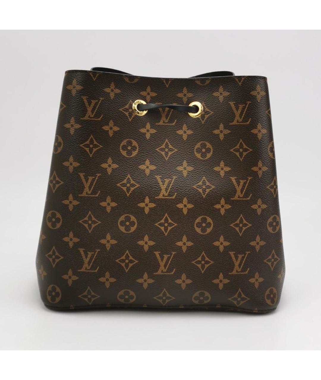 LOUIS VUITTON Коричневая кожаная сумка тоут, фото 3
