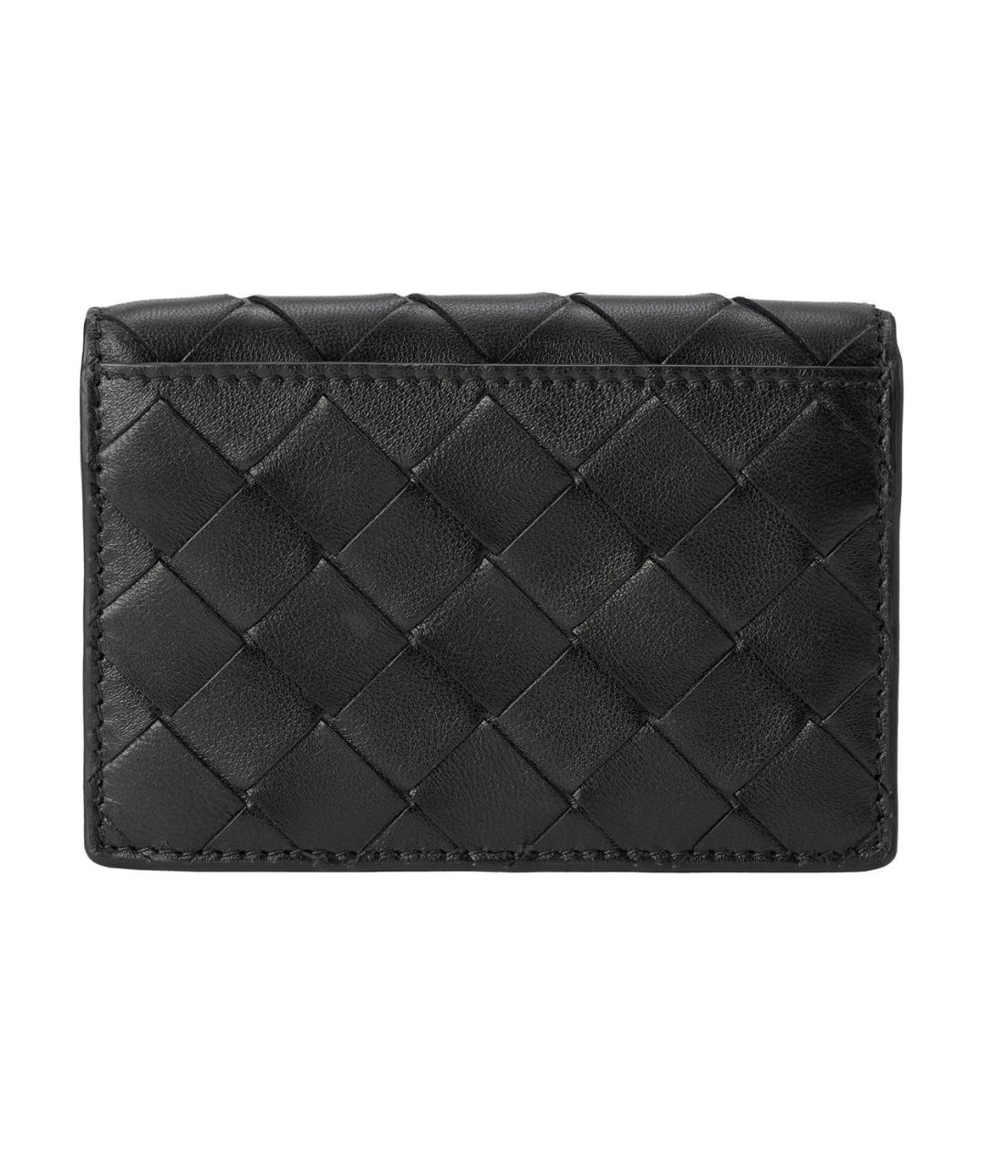 BOTTEGA VENETA Черный кожаный кардхолдер, фото 2