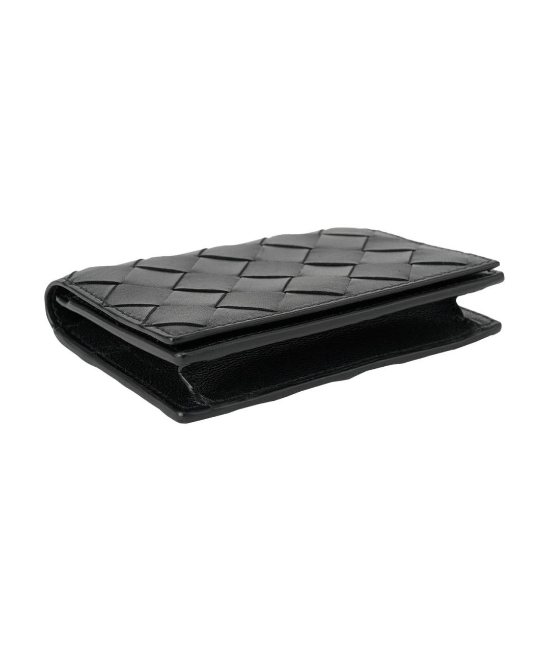 BOTTEGA VENETA Черный кожаный кардхолдер, фото 3