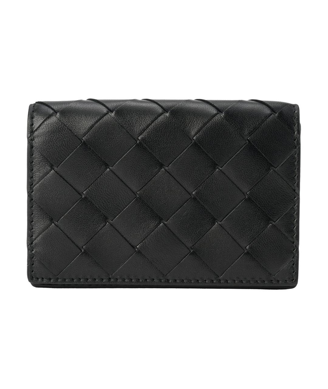 BOTTEGA VENETA Черный кожаный кардхолдер, фото 1