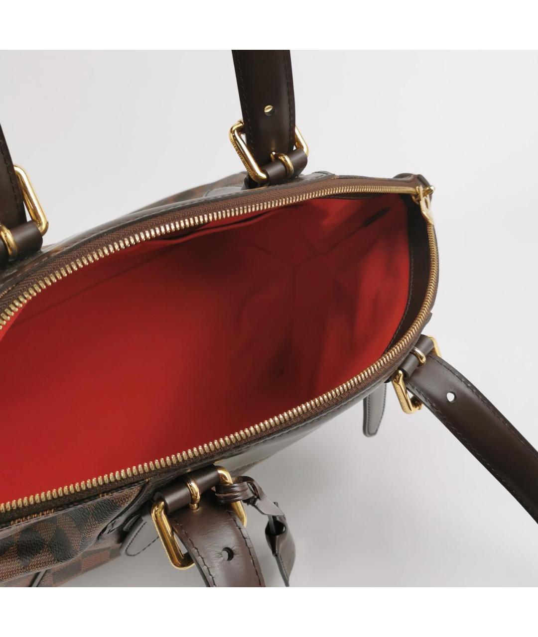 LOUIS VUITTON Коричневая кожаная сумка через плечо, фото 5