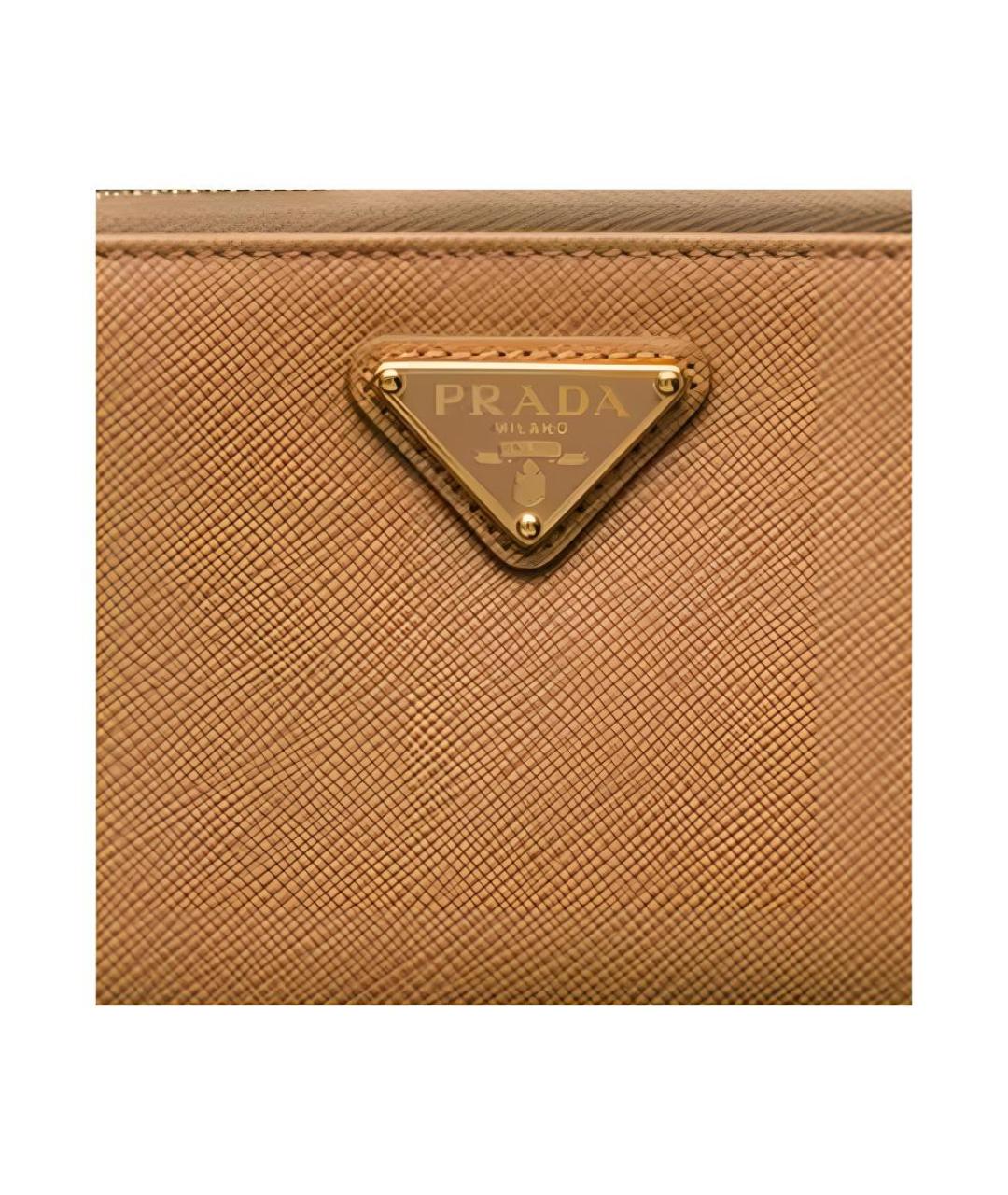 PRADA Коричневый кожаный кардхолдер, фото 4