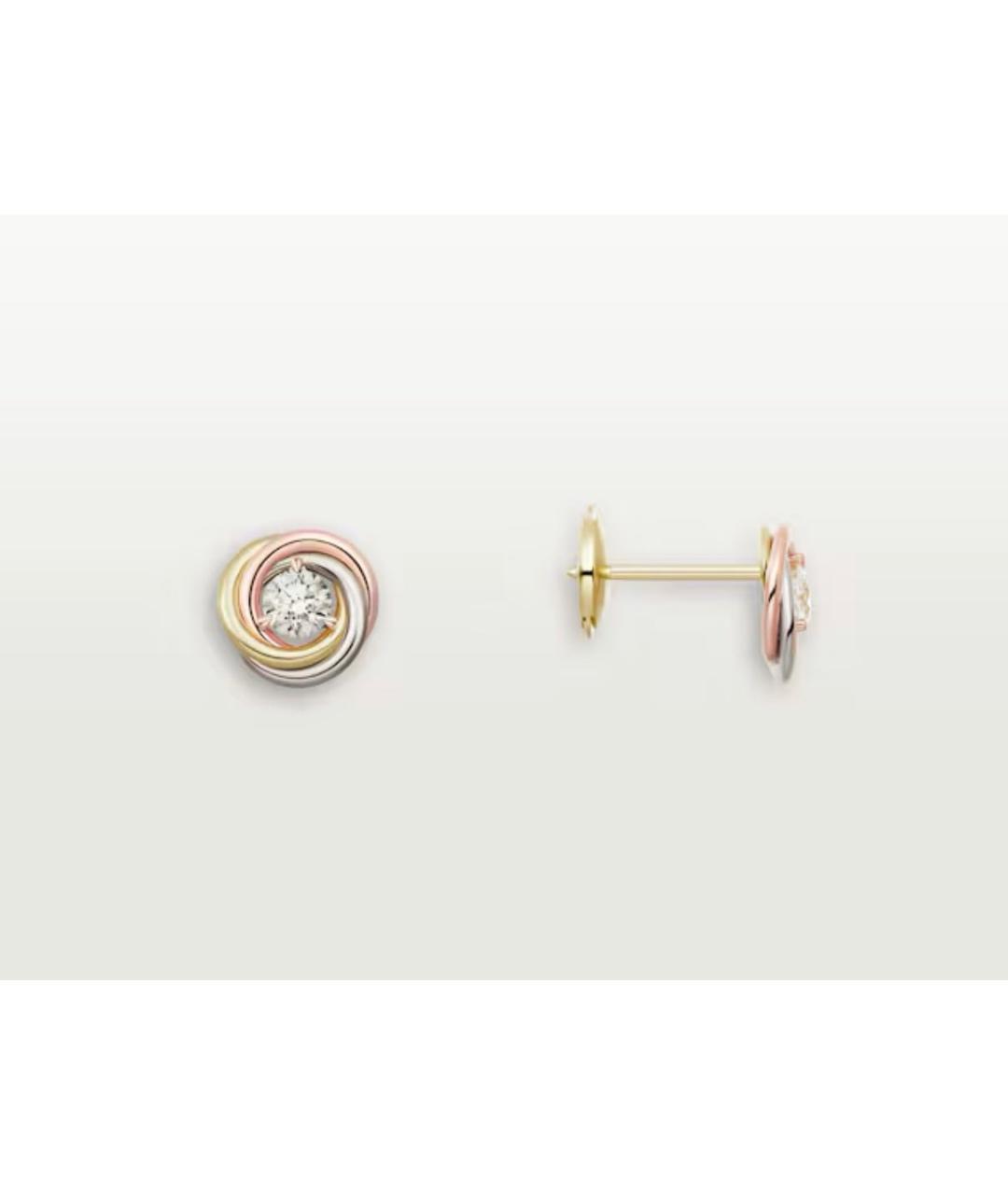 CARTIER Золотые серьги из белого золота, фото 5