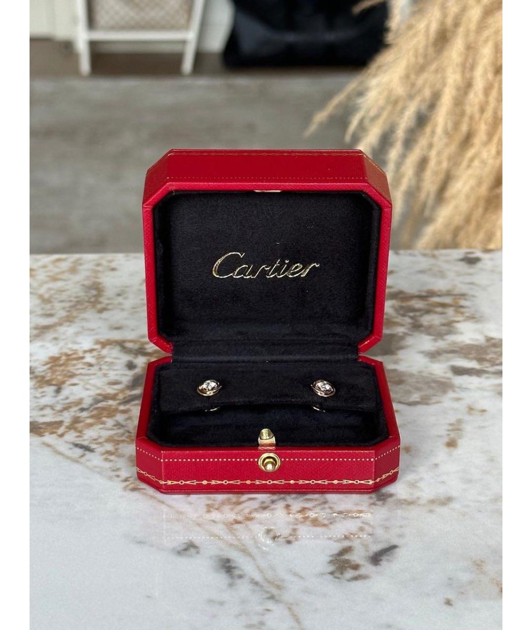 CARTIER Золотые серьги из белого золота, фото 2