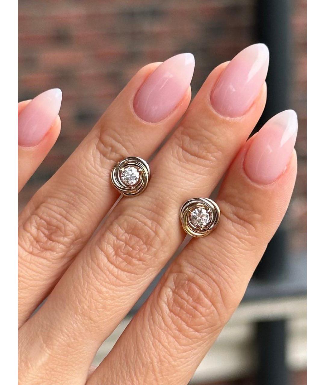 CARTIER Золотые серьги из белого золота, фото 3