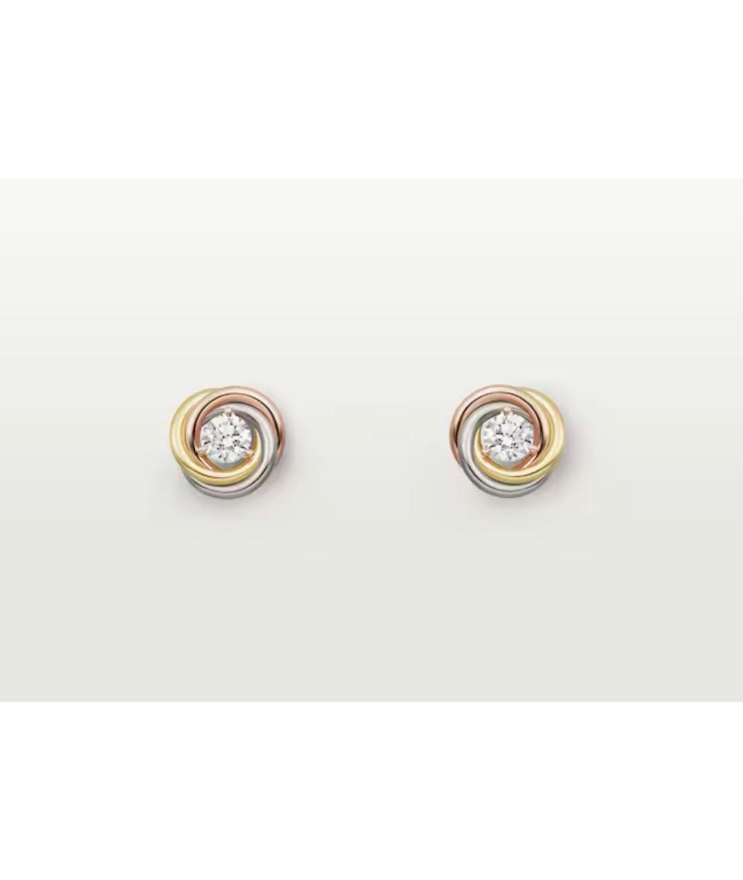 CARTIER Золотые серьги из белого золота, фото 8