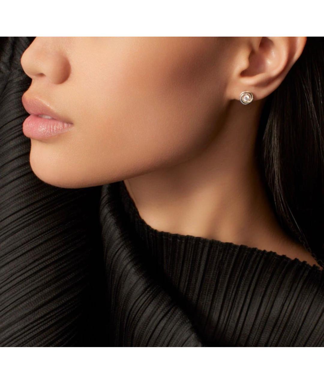 CARTIER Золотые серьги из белого золота, фото 7