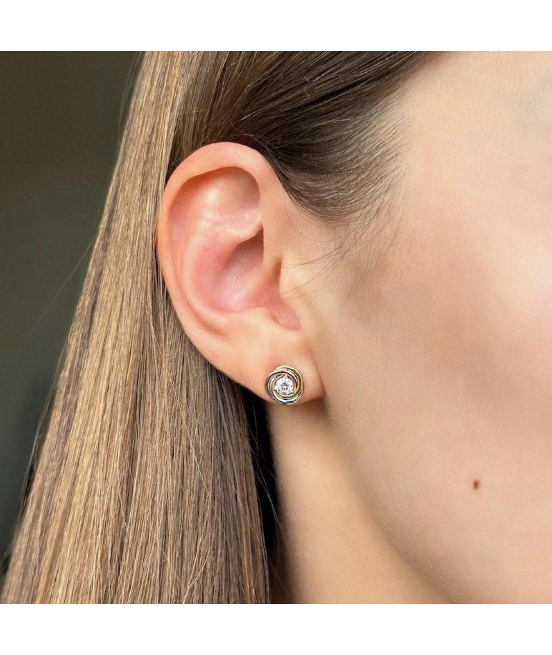 CARTIER Золотые серьги из белого золота, фото 4