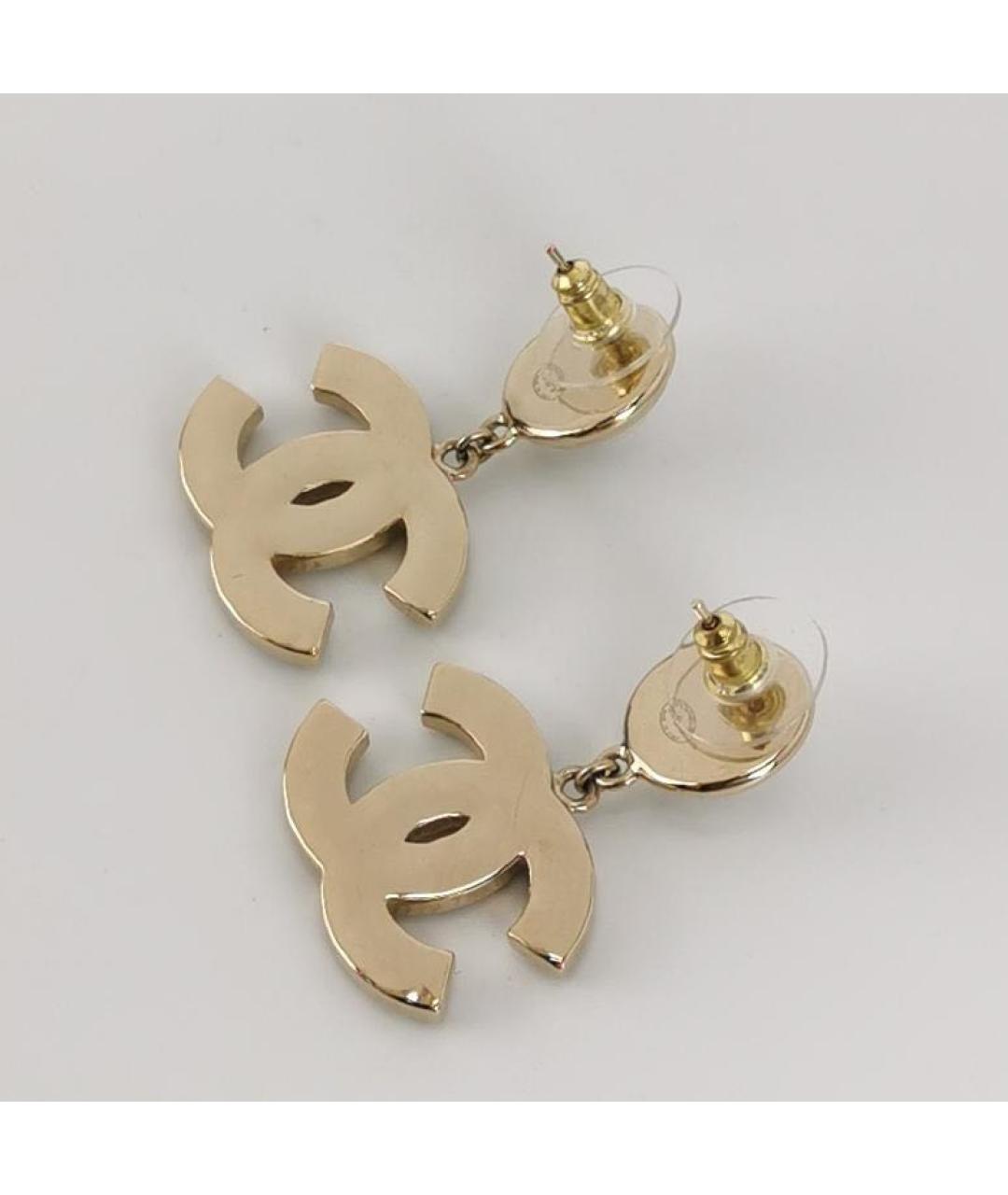 CHANEL Черные серьги, фото 2