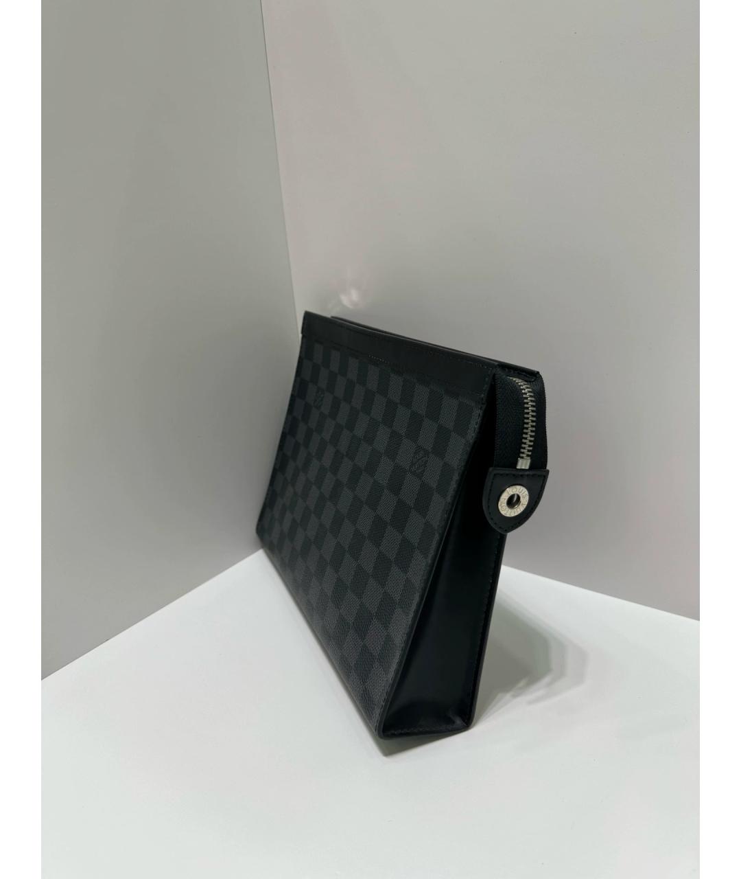 LOUIS VUITTON Черная барсетка, фото 4