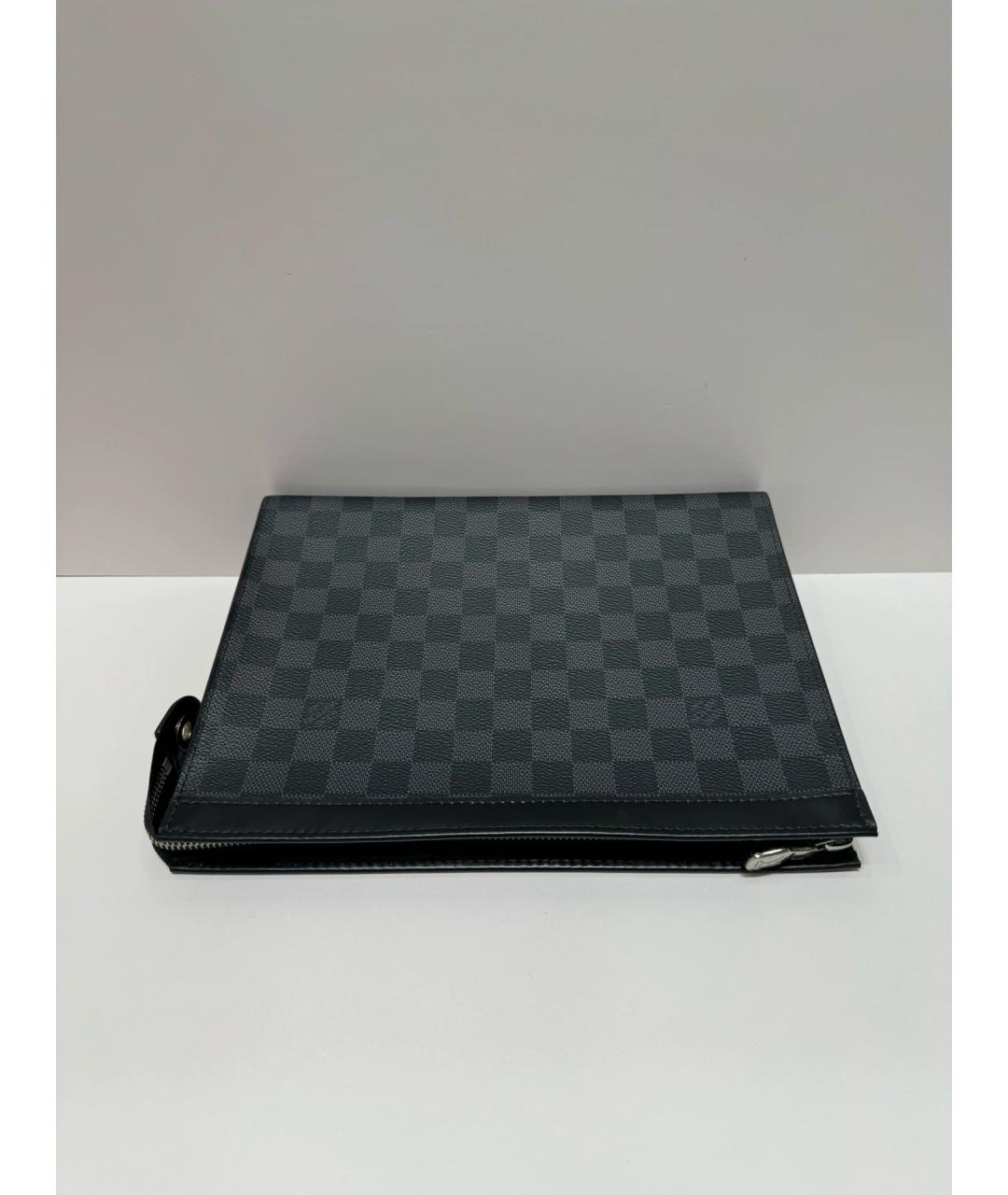 LOUIS VUITTON Черная барсетка, фото 3