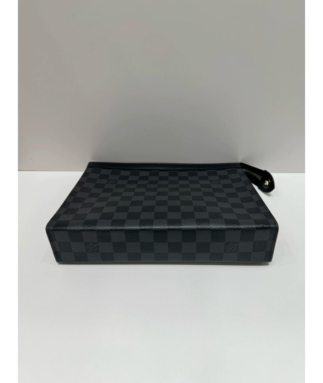 LOUIS VUITTON Черная барсетка, фото 2