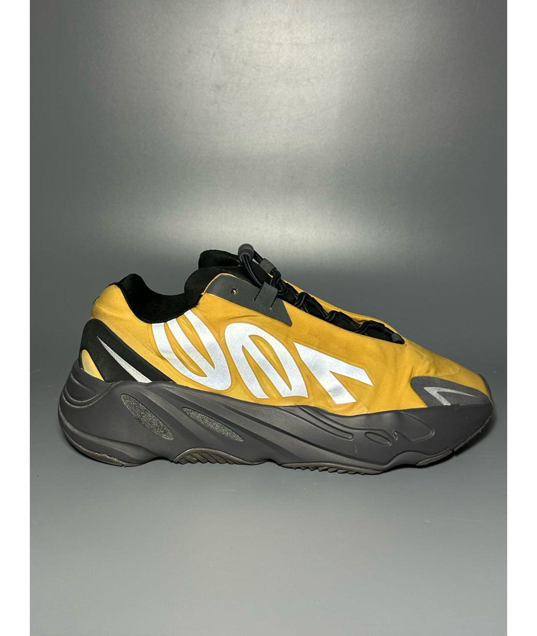 ADIDAS YEEZY Желтые синтетические низкие кроссовки / кеды, фото 9
