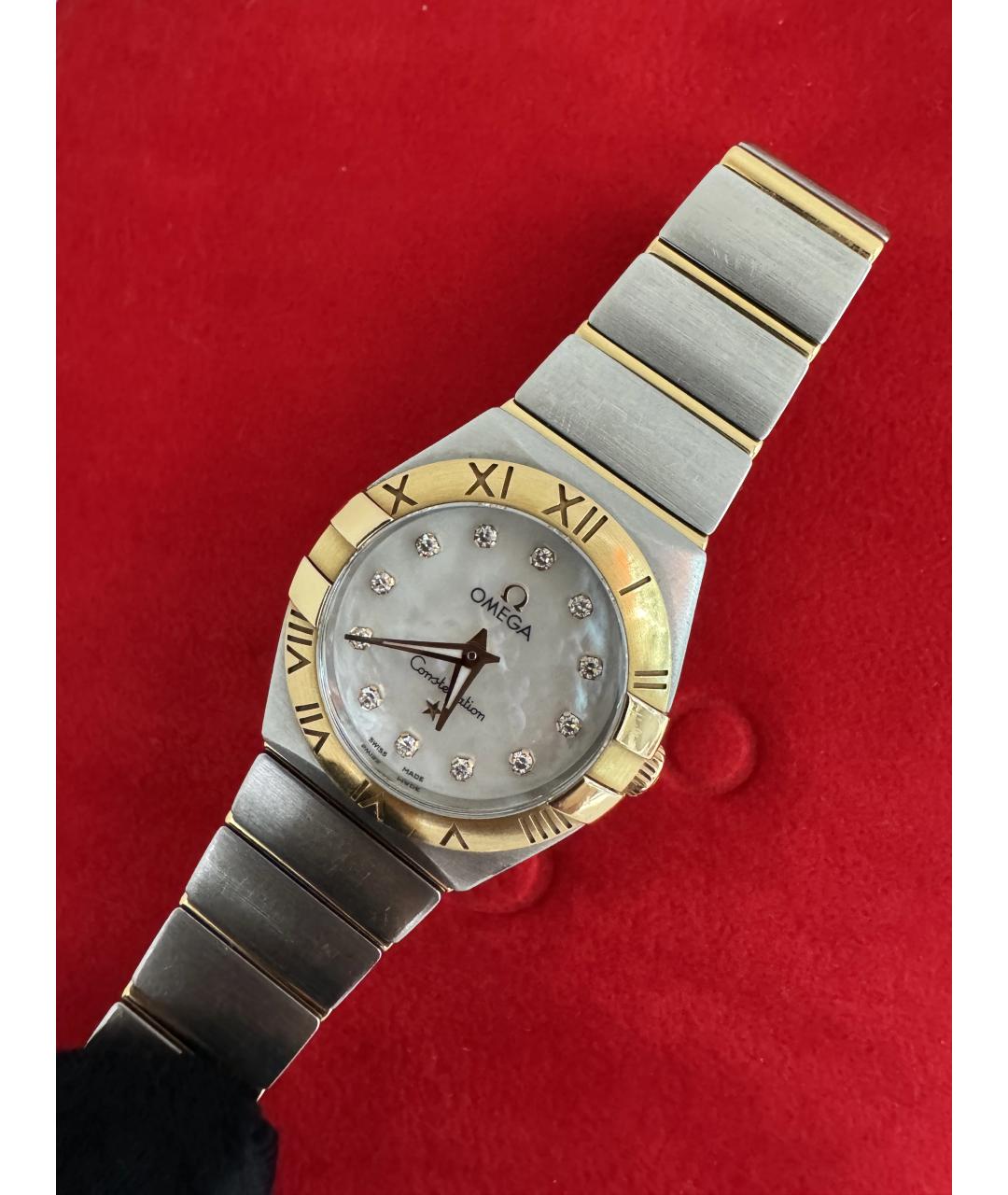 OMEGA Серебряные металлические часы, фото 2