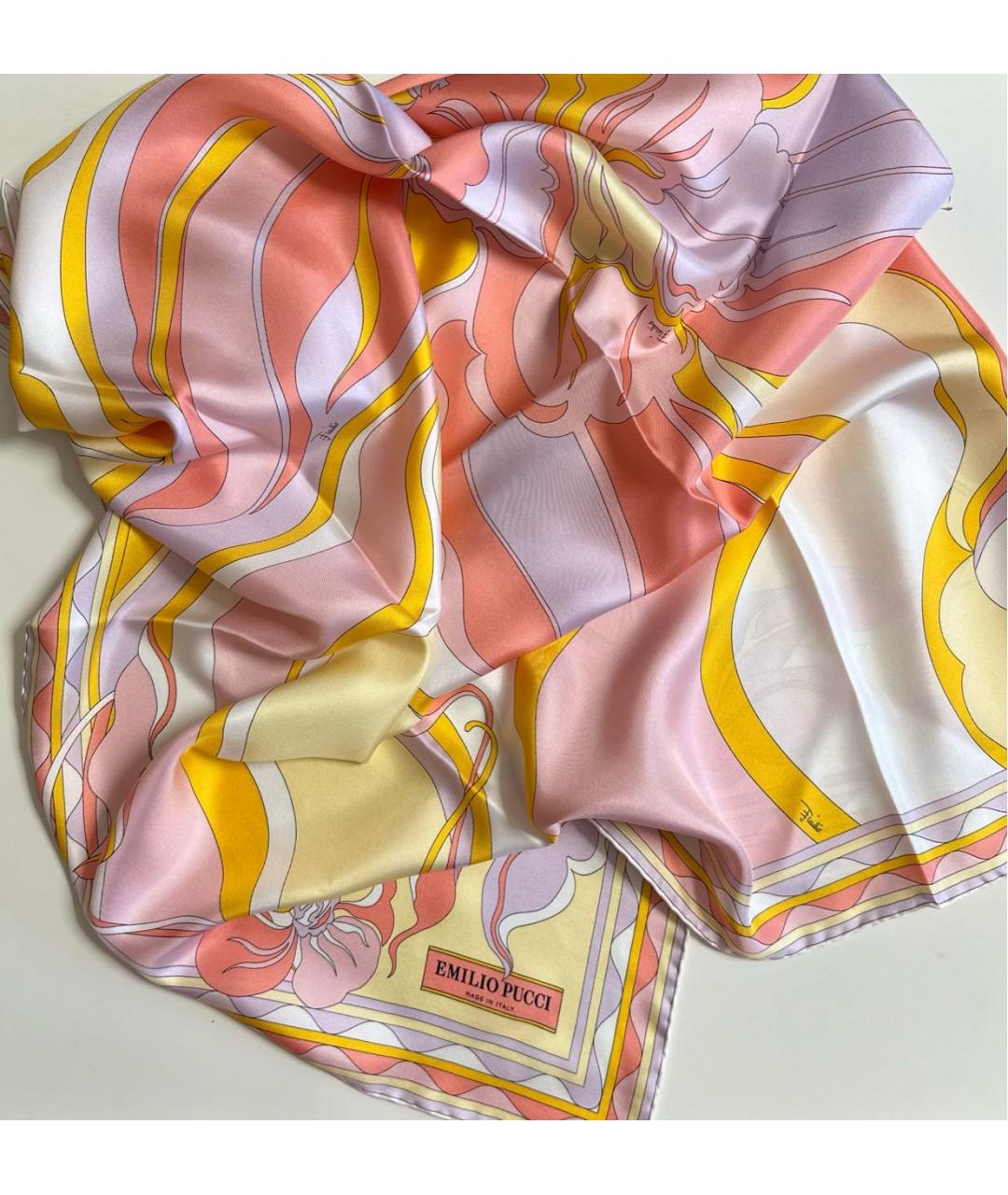 EMILIO PUCCI Мульти шелковый платок, фото 7