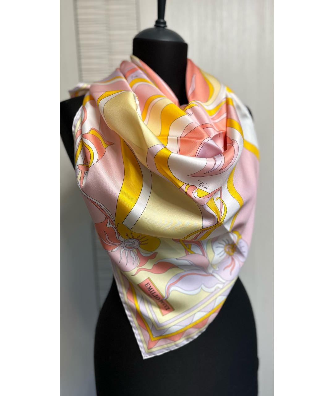 EMILIO PUCCI Мульти шелковый платок, фото 4