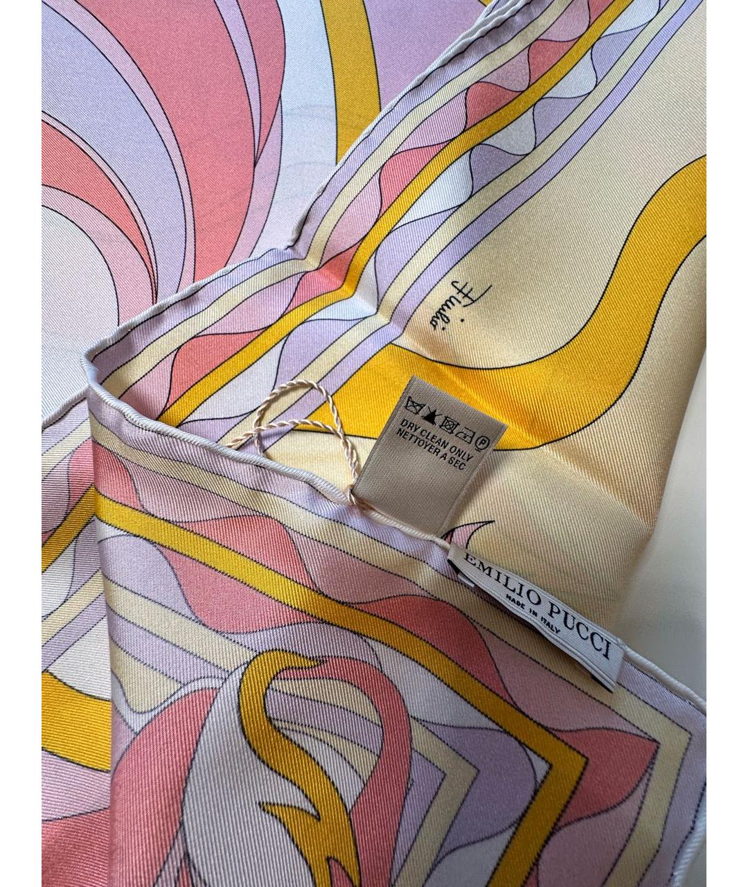 EMILIO PUCCI Мульти шелковый платок, фото 6