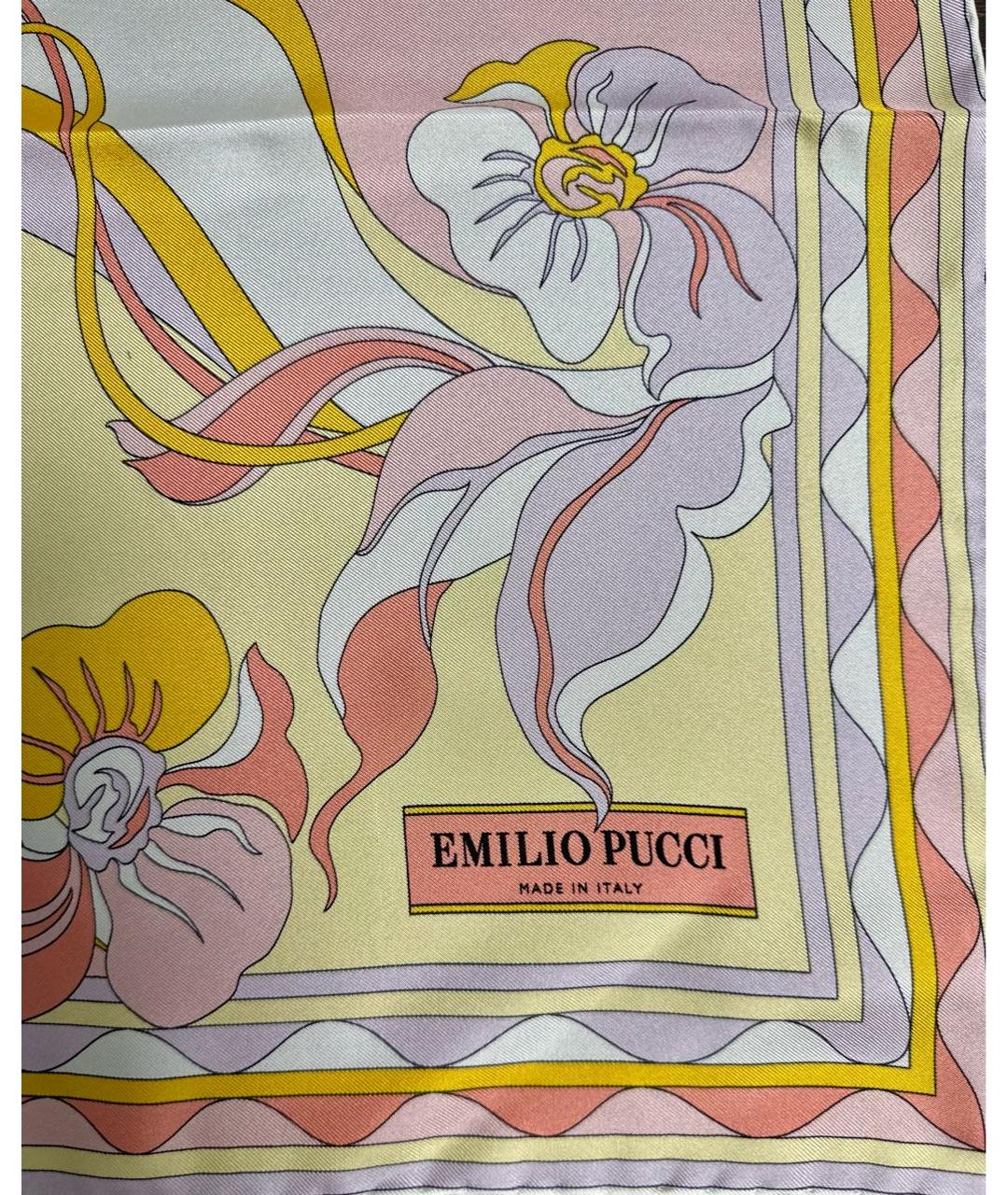 EMILIO PUCCI Мульти шелковый платок, фото 3