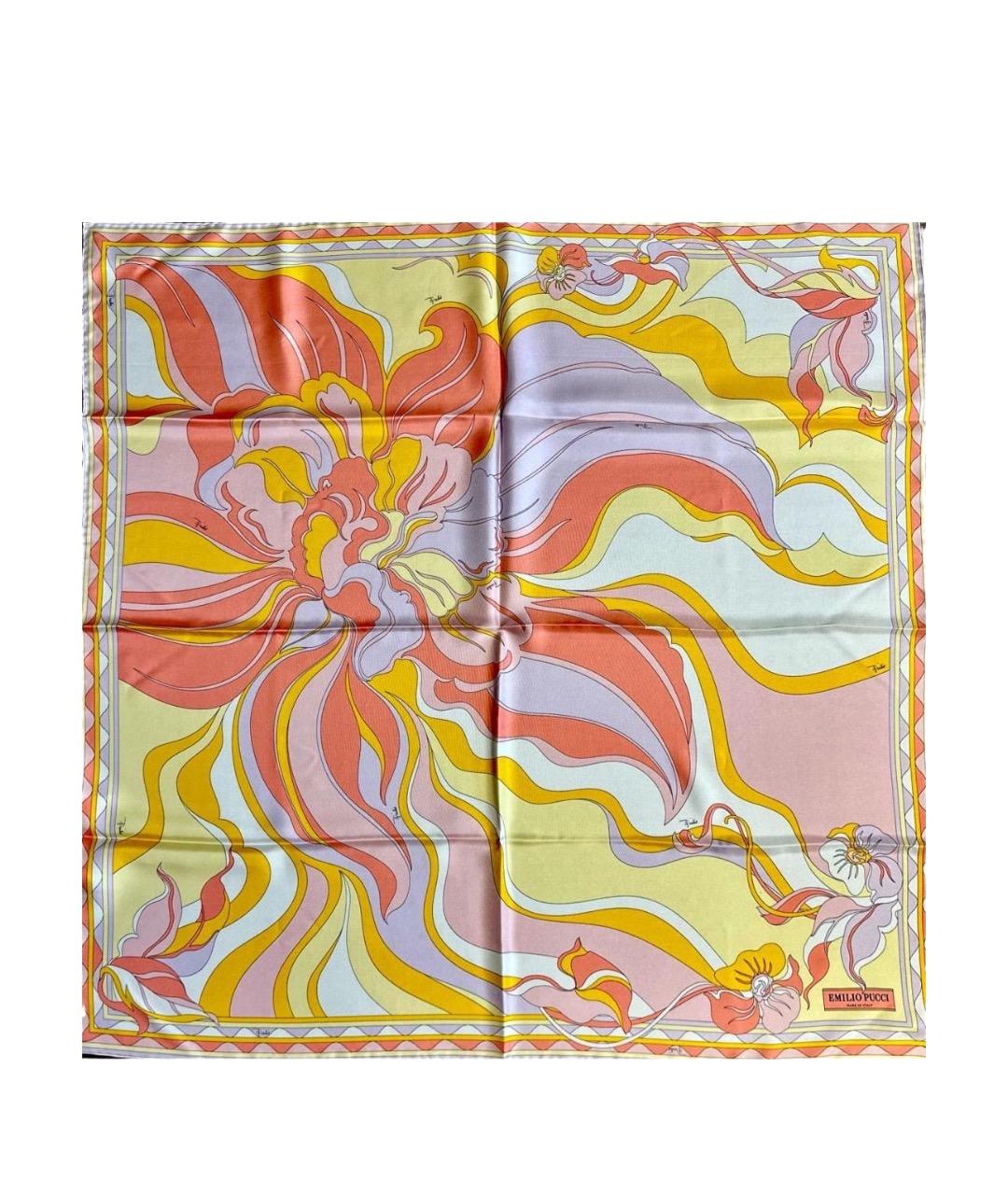 EMILIO PUCCI Мульти шелковый платок, фото 1