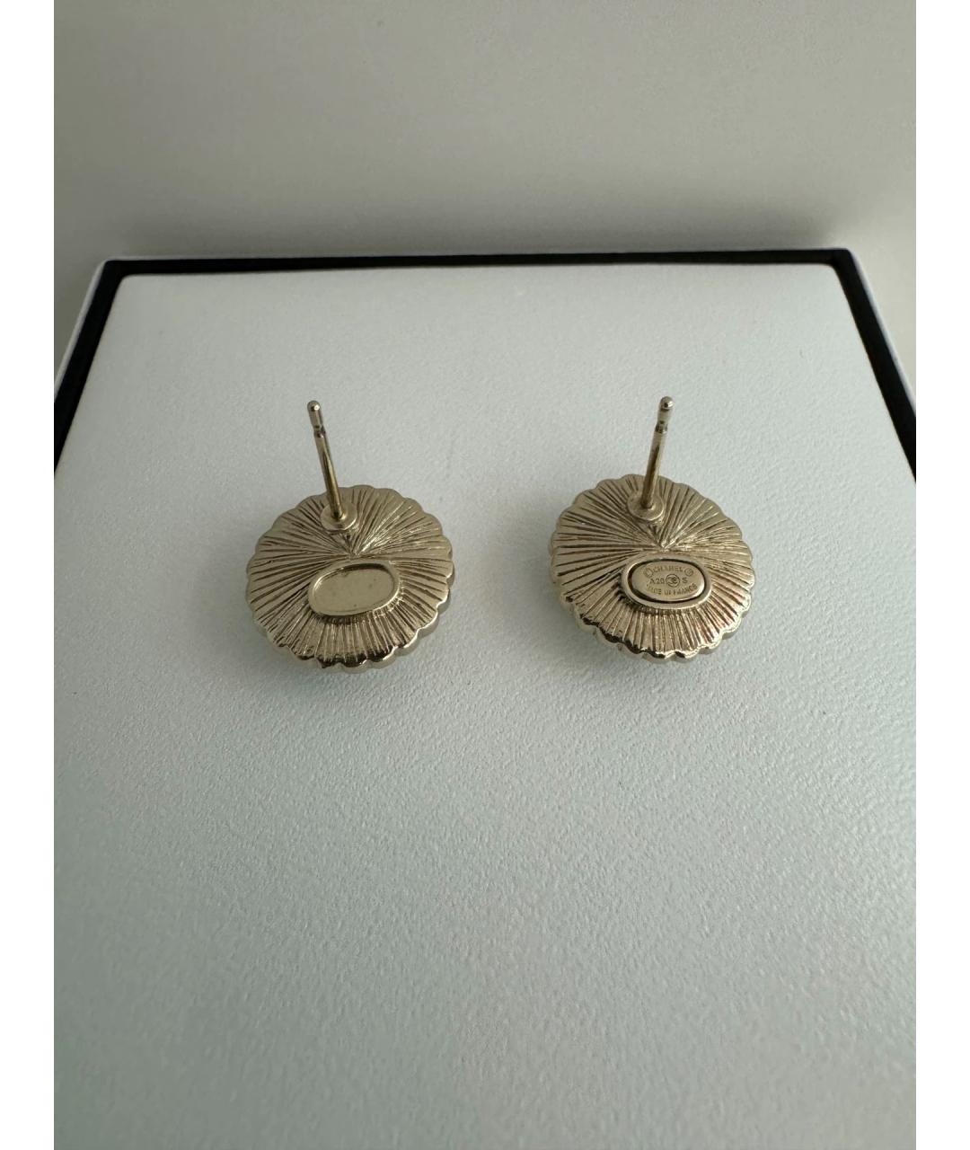 CHANEL Белые серьги, фото 2