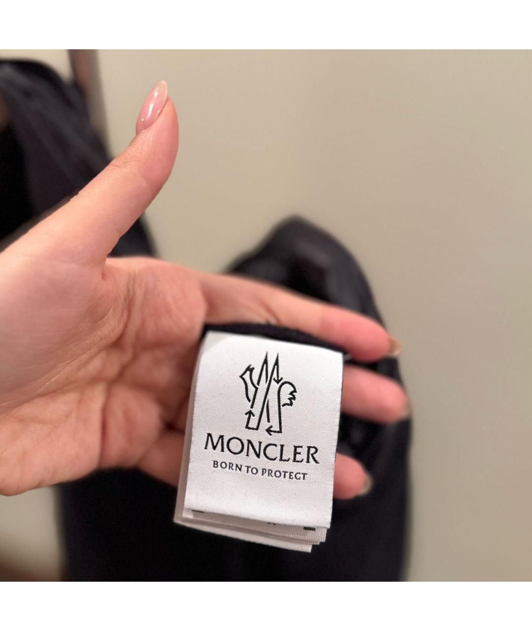 MONCLER Черные хлопковые спортивные брюки и шорты, фото 3