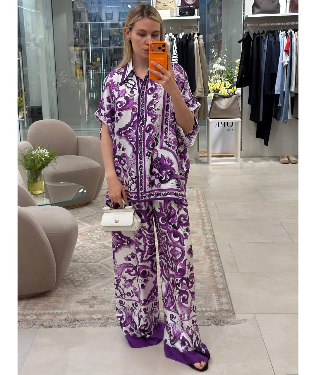 DOLCE&GABBANA Мульти шелковая рубашка, фото 2