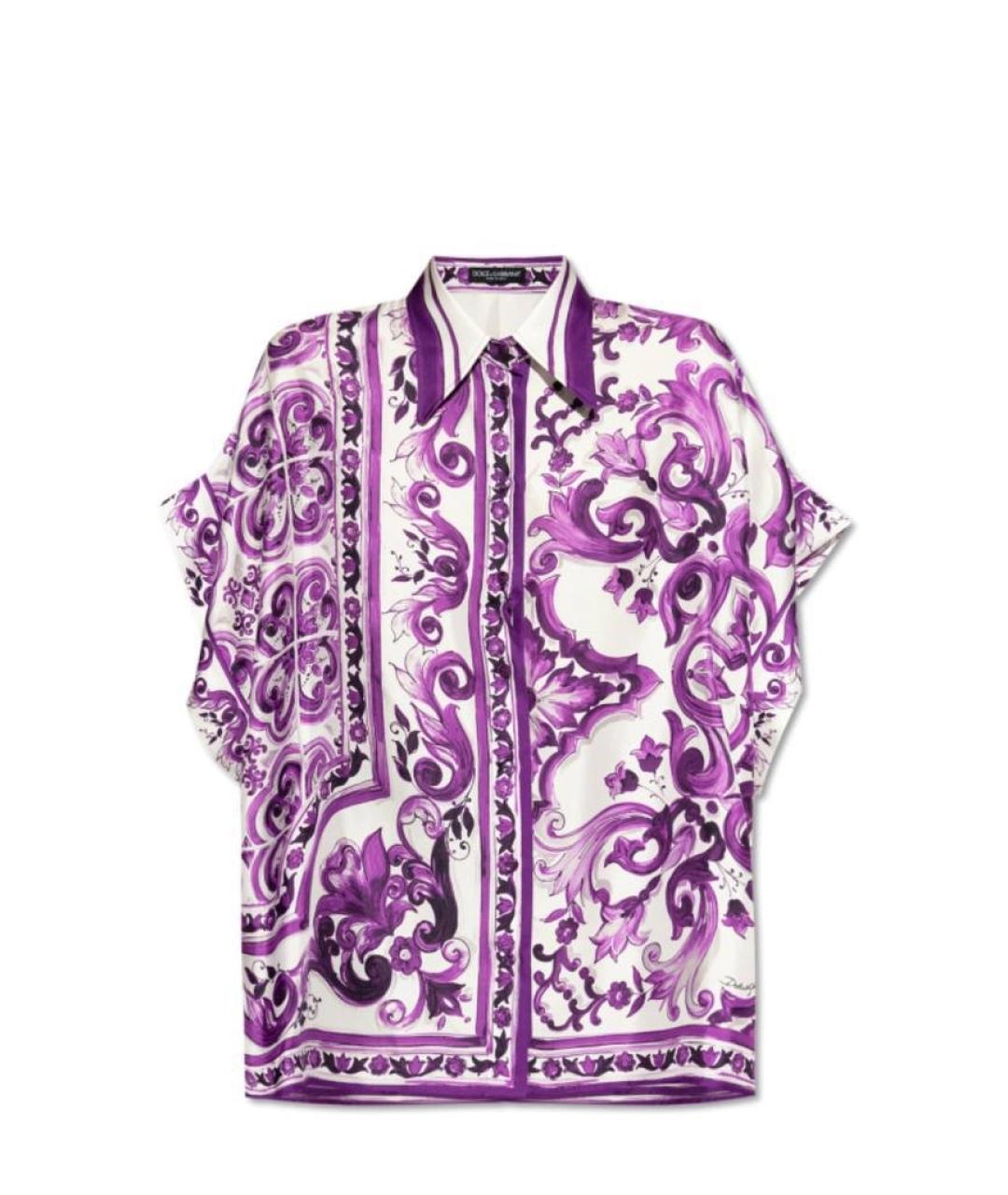 DOLCE&GABBANA Мульти шелковая рубашка, фото 1